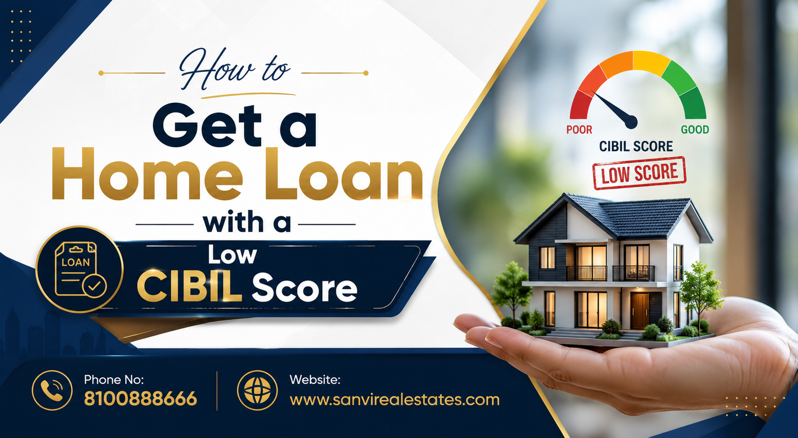 How to Get a Home Loan with a Low CIBIL Score