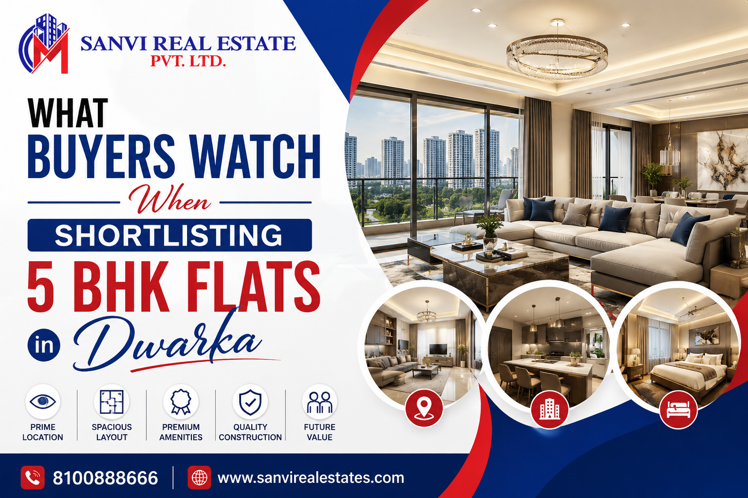 What Buyers Watch When Shortlisting 5 BHK Flats in Dwarka 