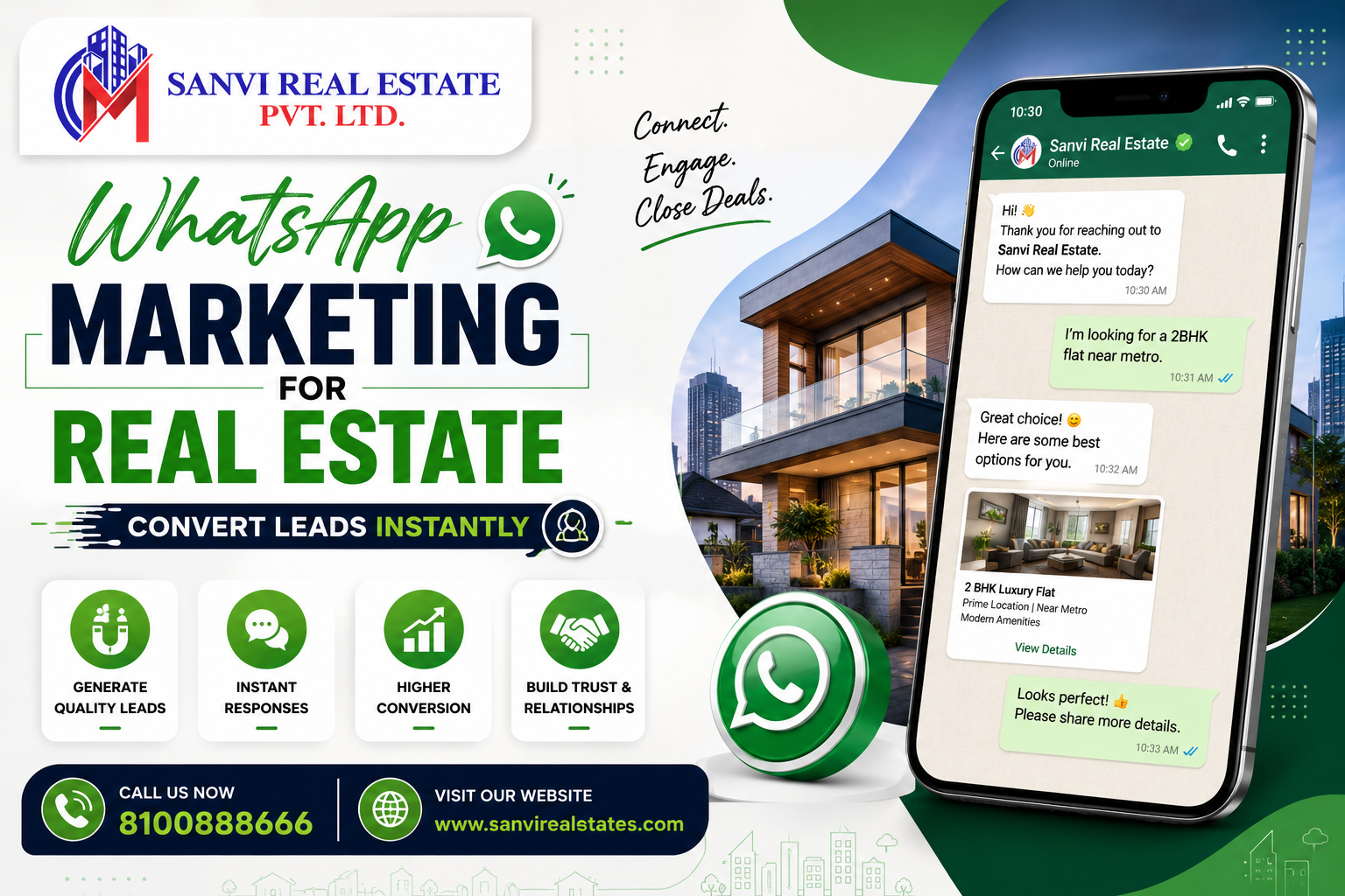 WhatsApp Marketing for Real Estate: Convert Leads Instantly