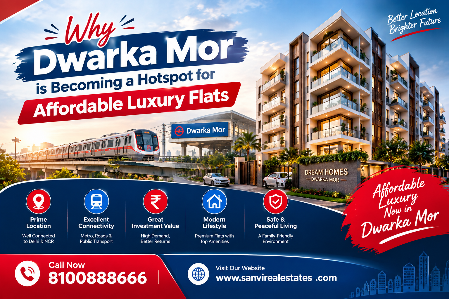 Why Dwarka Mor is Becoming a Hotspot for Affordable Luxury Flats